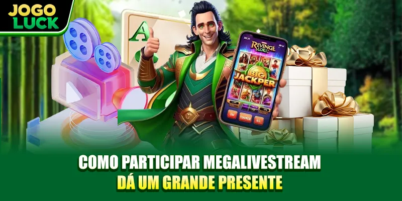 Como participar de uma mega livestream presenteando com grandes prêmios Como participar de uma mega livestream presenteando com grandes prêmios