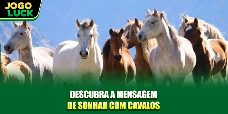 Descubra a mensagem de sonhar com cavalos Descubra a mensagem de sonhar com cavalos