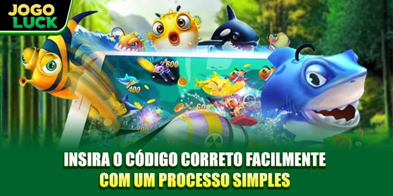 Insira o código correto facilmente com um processo simples Insira o código correto facilmente com um processo simples