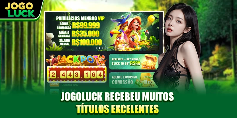 JOGOLUCK recebeu muitos títulos excelentes