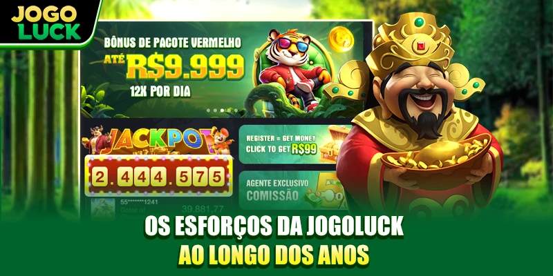 Os esforços da JOGOLUCK ao longo dos anos Os esforços da JOGOLUCK ao longo dos anos