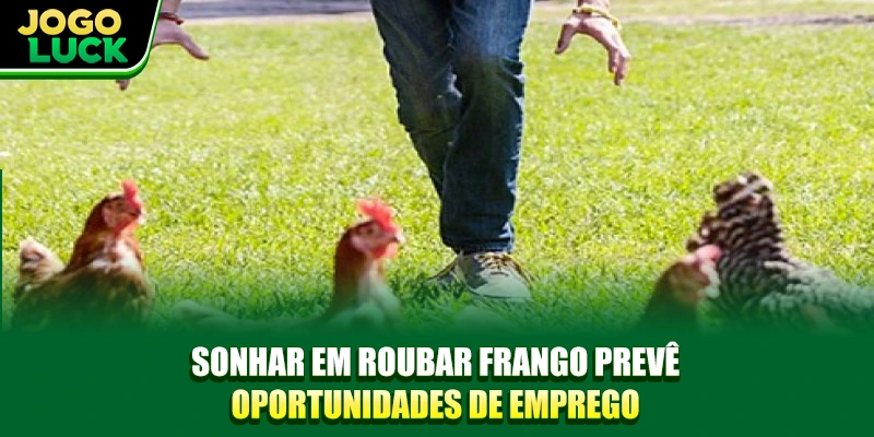Sonhar em roubar frango prevê oportunidades de emprego Sonhar em roubar frango prevê oportunidades de emprego