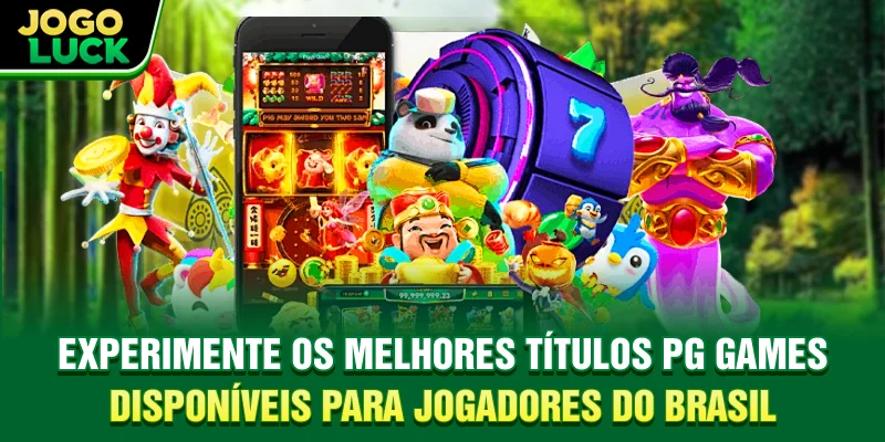 Experimente os melhores títulos PG Games disponíveis para jogadores do Brasil