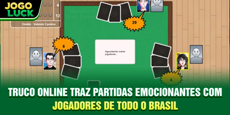 Truco online traz partidas emocionantes com jogadores de todo o Brasil
