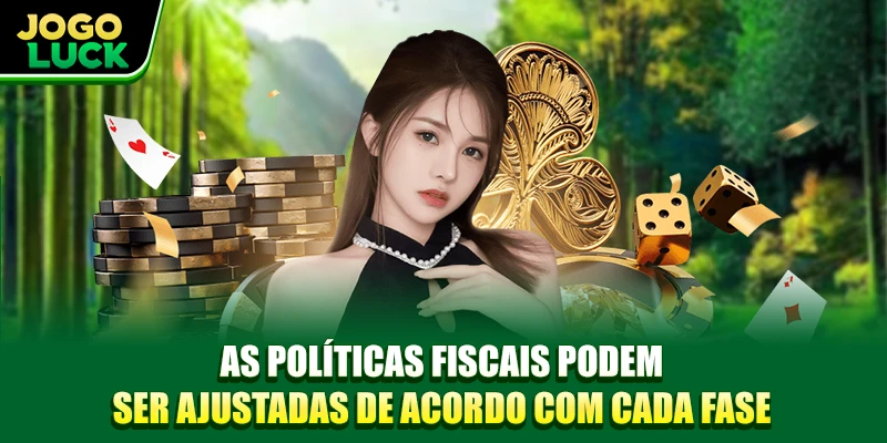 As políticas fiscais podem ser ajustadas de acordo com cada fase As políticas fiscais podem ser ajustadas de acordo com cada fase