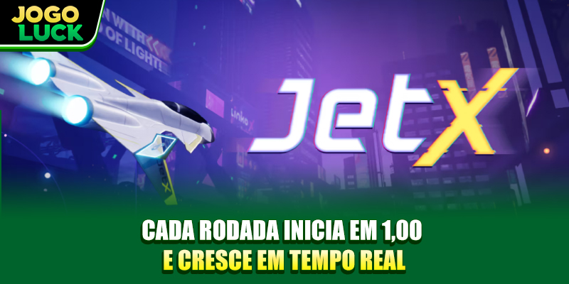 Cada rodada inicia em 1,00 e cresce em tempo real