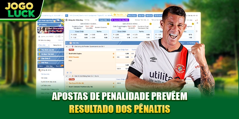 Apostas de Penalidade prevêem resultado dos pênaltis