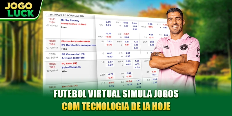 Futebol virtual simula jogos com tecnologia de IA hoje