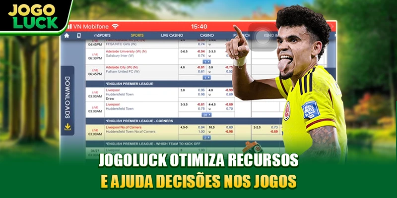 Jogoluck otimiza recursos e ajuda decisões nos jogos