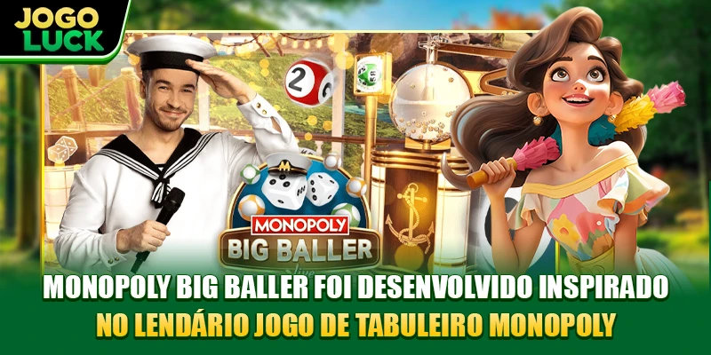 Monopoly Big Baller foi desenvolvido inspirado no lendário jogo de tabuleiro Monopoly